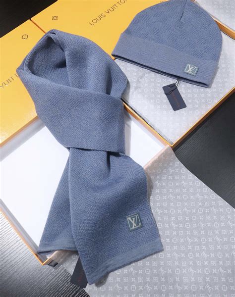 louis vuitton hat and scarf set|genuine louis vuitton scarf.